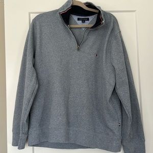 Men’s Tommy Hilfiger Grey/Blue Long Sleeve Pullover